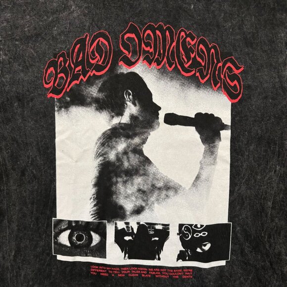 Bad Omens The Death of Peace of Mind Heavy Metal Band Mineral Wash T-Shirt L - Picture 2 of 4